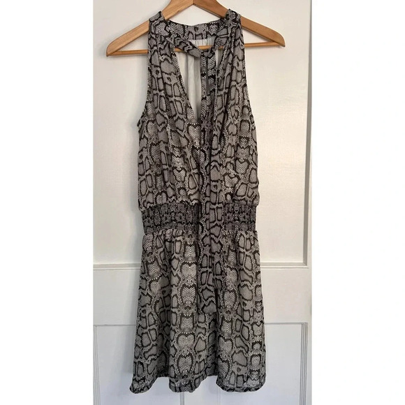 Stella and Dot You do You Snakeskin Dress in Black and Grey Size S - Picture 2 of 12